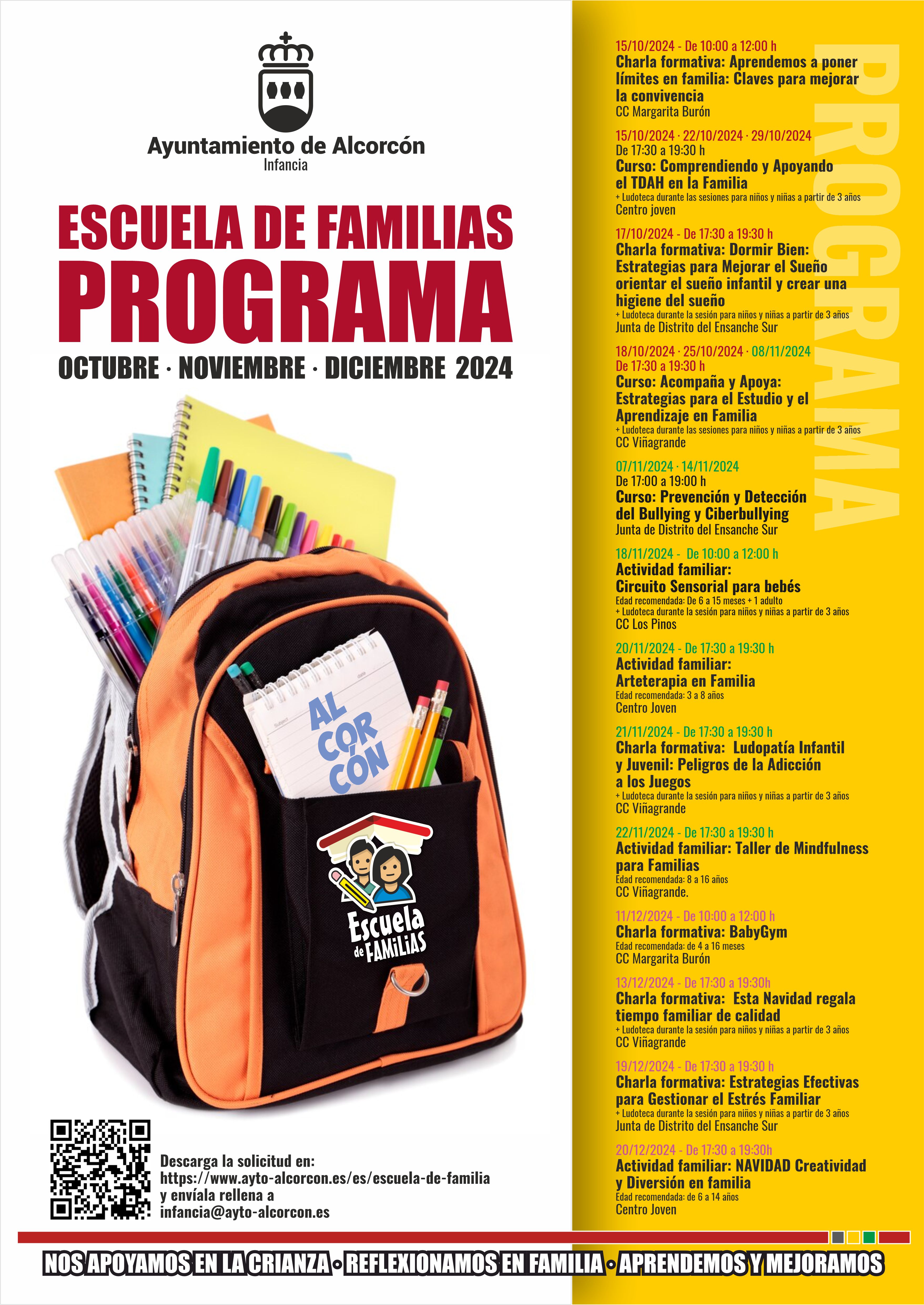 Programa Escuela de Familia octubre-diciembre 204