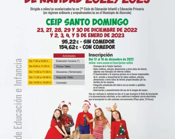 Campamentos escolares Navidad