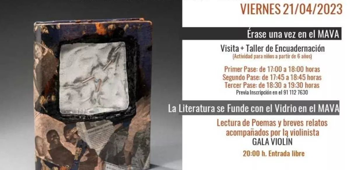 LA AVENTURA DE LEER. LA NOCHE LOS LIBROS  Museo de Arte en vidrio de Alcorcón