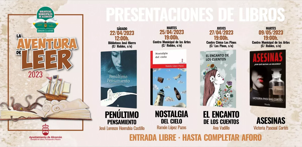 LA AVENTURA DE LEER Presentaciones de libros