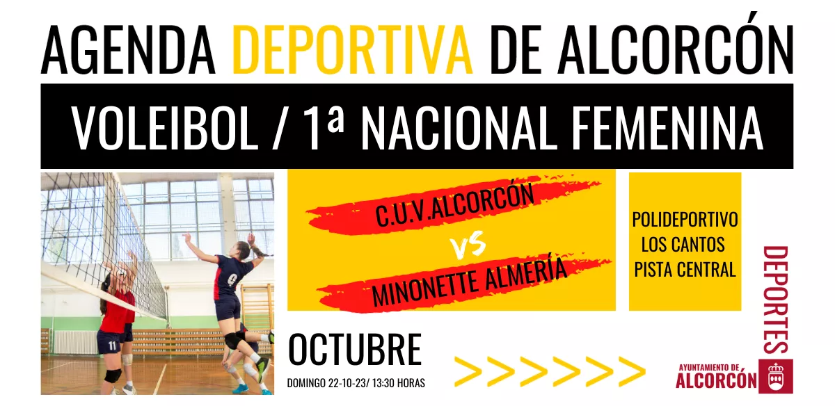 Voleibol/ 1ª Nacional Femenina Partido C.U.V. Alcorcón VS Minonette Almería