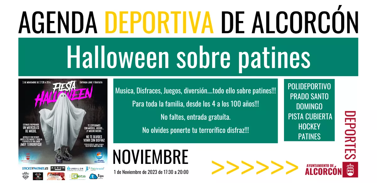 Halloween sobre patines