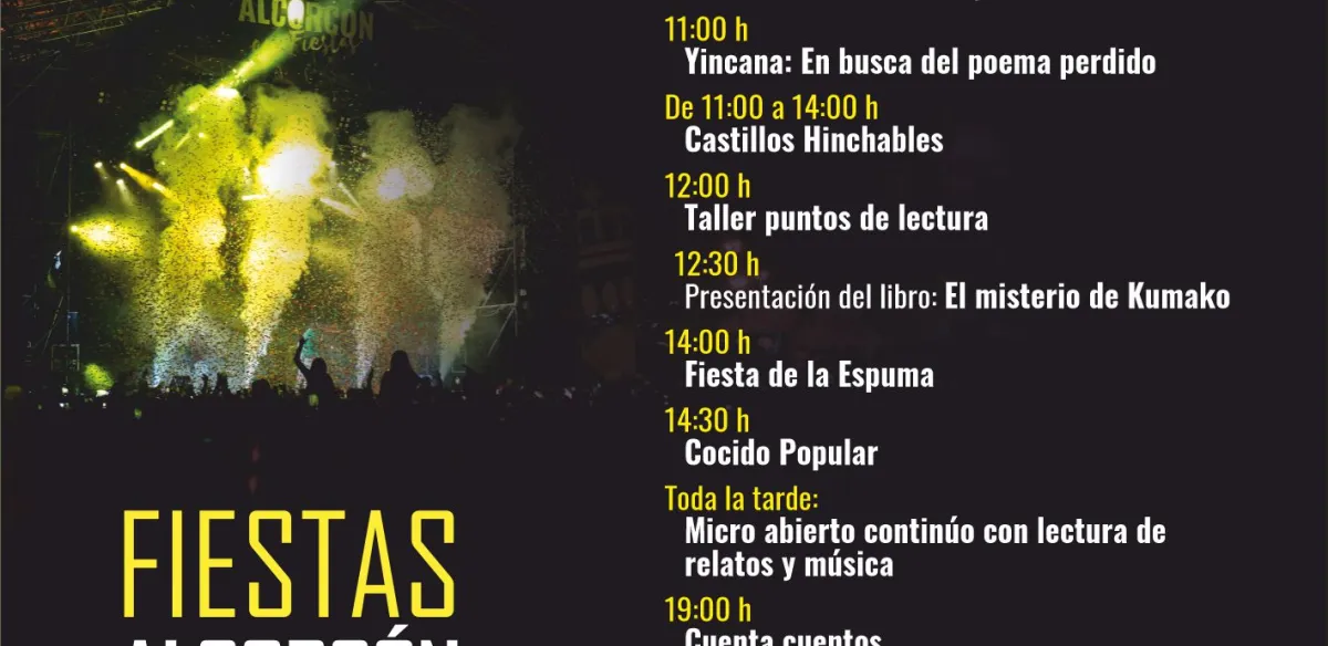 AGENDA PARA ESTE VIERNES 6 DE SEPTIEMBRE. FIESTAS PATRONALES