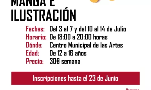 VERANO CULTURAL EN ALCORCÓN COMIC, MANGA E ILUSTRACIÓN