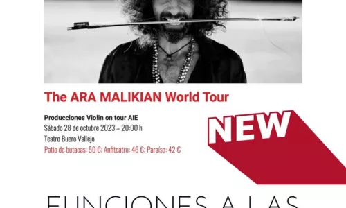 The ARA MALIKIAN World Tour. Sábado 28 de octubre