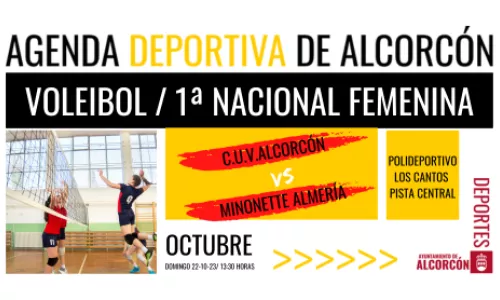 Voleibol/ 1ª Nacional Femenina Partido C.U.V. Alcorcón VS Minonette Almería